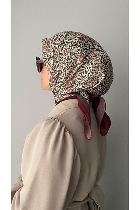 روسری زرشکی پلی استر ESSLERA - کد 856781026