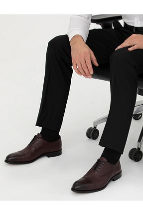 کفش کلاسیک زرشکی مردانه پاشنه کوتاه (1 - 4 سانتی متر) Pierre Cardin - کد 833158523