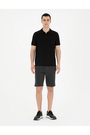 شلوارک و برمودا طوسی مردانه اسلیم فیت Pierre Cardin - کد 832170815
