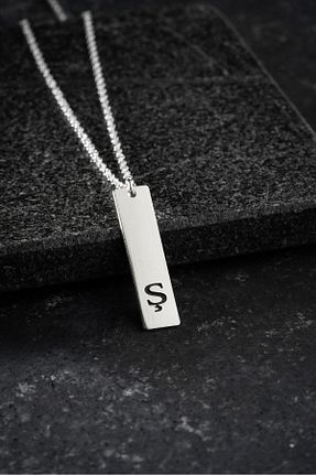گردنبند نقره طوسی مردانه 925 عیار Vetro Silver - کد 873913104