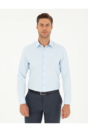 پیراهن آبی مردانه اسلیم فیت Pierre Cardin - کد 852649564