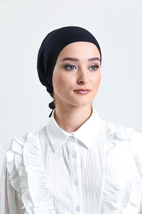 کلاه شنای حجاب مشکی زنانه HÜRREM BONE - کد 772273869