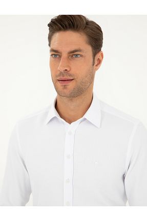 پیراهن سفید مردانه اسلیم فیت Pierre Cardin - کد 852581348
