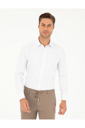 پیراهن سفید مردانه اسلیم فیت Pierre Cardin - کد 849749609