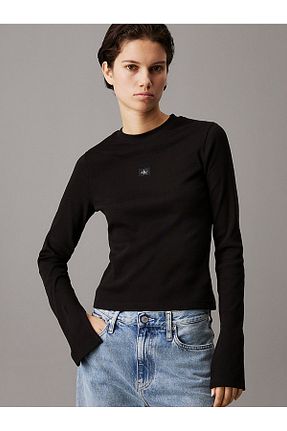 تیشرت مشکی زنانه رگولار Calvin Klein - کد 873926539