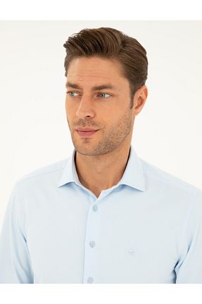 پیراهن آبی مردانه اسلیم فیت Pierre Cardin - کد 856652376