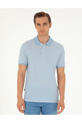 پولوشرت آبی مردانه %100 پنبه Pierre Cardin - کد 845175963