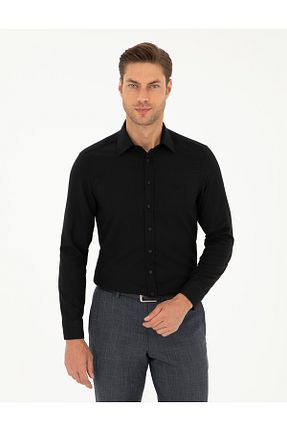 پیراهن قهوه ای مردانه اسلیم فیت Pierre Cardin - کد 856652375