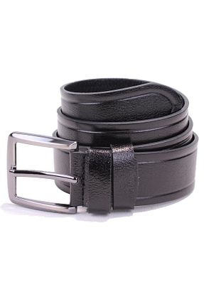 کمربند مشکی مردانه چرم خالص DAGOSTER - کد 873928097