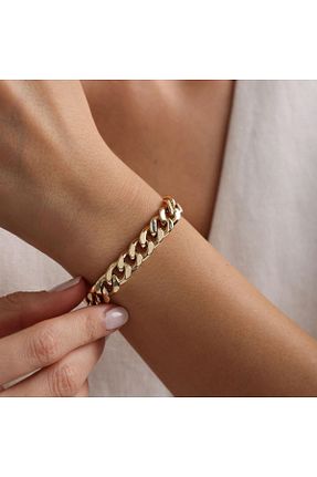 دستبند طلا طلائی زنانه 14 عیار Sembol Gold - کد 857646000