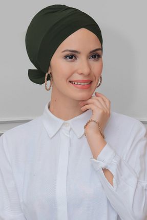 کلاه شنای حجاب خاکی زنانه HÜRREM BONE - کد 215075522