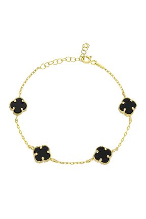 دستبند نقره طلائی زنانه 925 عیار beonejewelry - کد 873932751