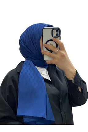شال سرمه ای زنانه پنبه ای şehri şal - کد 873932235