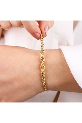 دستبند طلا زرد زنانه 14 عیار Sembol Gold - کد 97898853