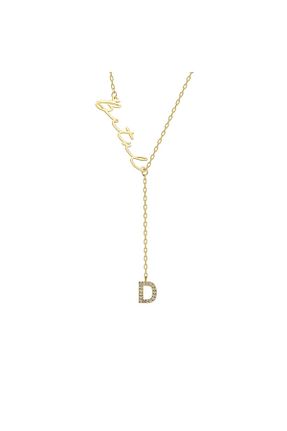 گردنبند نقره طلائی زنانه 925 عیار beonejewelry - کد 873932687