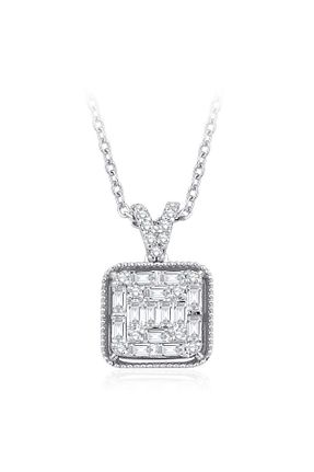 گردنبند الماس برلیان Sembol Gold - کد 41299428