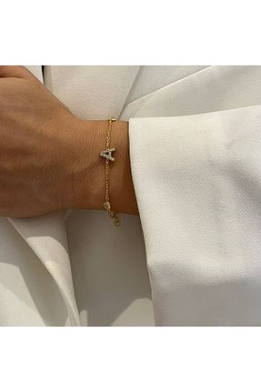 دستبند نقره طلائی زنانه 925 عیار beonejewelry - کد 873932778