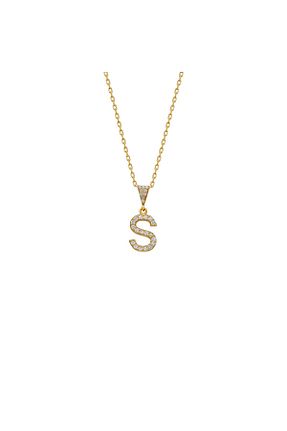 گردنبند نقره طلائی زنانه 925 عیار beonejewelry - کد 873932769