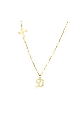 گردنبند نقره طلائی زنانه 925 عیار beonejewelry - کد 873932707