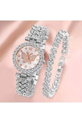 ست ساعت مچی متالیک زنانه استل (فولاد) TNY - کد 873785724