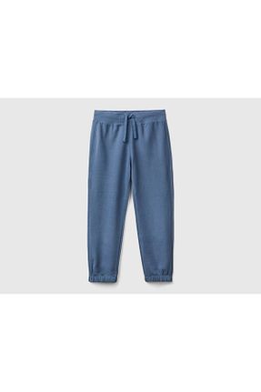 شلوار کرمگن آبی بچه گانه پاچه کش دار United Colors of Benetton - کد 874009514