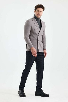 کت طوسی مردانه اسلیم Savira - کد 874008746