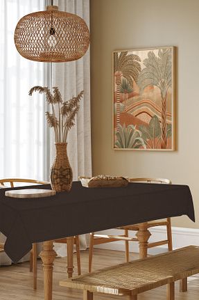 رومیزی قهوه ای پلی استر MARİTSA - کد 772258032