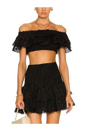 ست بالاتنه و پائین تنه مشکی زنانه بافتنی FASHION COCKTAIL - کد 874045827
