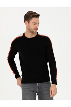 پلیور مشکی مردانه ساده Pierre Cardin - کد 829105006