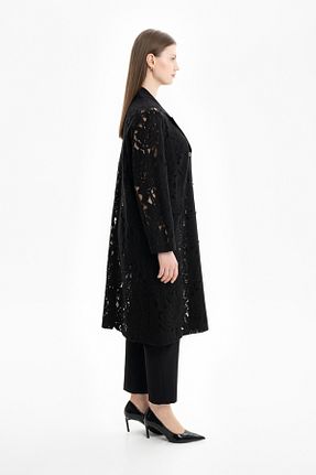 ترنچکت حجاب مشکی زنانه بدون آستر Aker - کد 835687528
