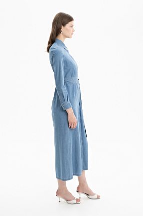 لباس حجاب سرمه ای زنانه رگولار Aker - کد 806532046