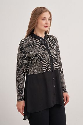 بلوز حجاب طوسی زنانه رگولار Aker - کد 852667184