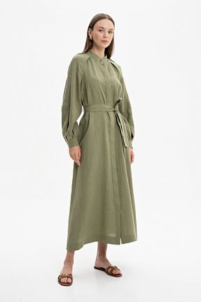 لباس حجاب خاکی زنانه رگولار Aker - کد 831075047