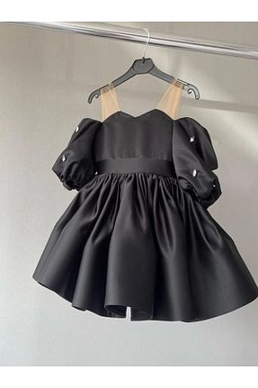 لباس مجلسی و فارغ التحصیلی مشکی بچه گانه ساتن MUSGEM - کد 874064863