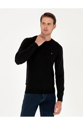 پلیور قهوه ای مردانه ساده Pierre Cardin - کد 856653129