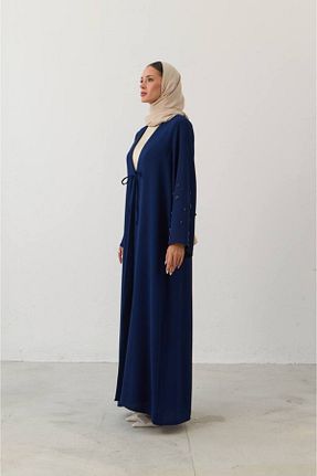 کلاه و ابایا سرمه ای زنانه مخلوط پلی استر LEYLA STORE - کد 874097406