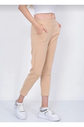 شلوار قهوه ای زنانه پنبه - پلی استر - الاستین Butik - کد 874100250