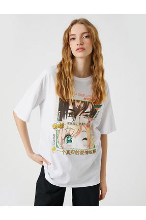 تیشرت نباتی زنانه Relaxed Koton - کد 649600134