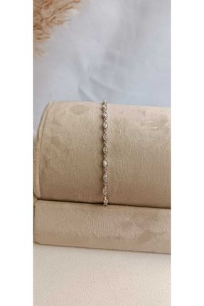 دستبند نقره طوسی زنانه 925 عیار Silverbyfurkan - کد 874141373