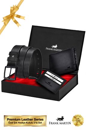 کیف پول مشکی مردانه ابعاد بزرگ Frank Martin - کد 33882444