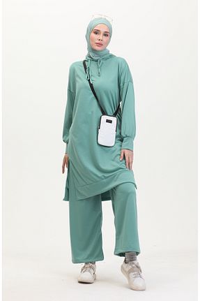 شلوار کرمگن سبز زنانه پنبه ای sefamerve - کد 874164338