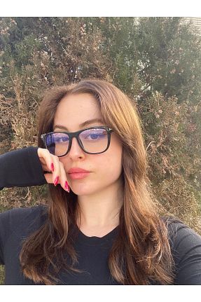 عینک محافظ نور آبی مشکی زنانه مات LUNOX - کد 864126727