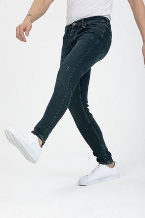 شلوار جین سبز مردانه پاچه تنگ OneZero - کد 652793325