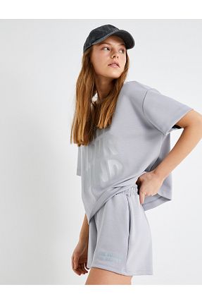 شلوارک و برمودا طوسی زنانه Relaxed Koton - کد 788353692