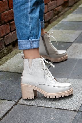 بوت / نیم بوت نباتی زنانه چرم خالص EREN SHOES BAG - کد 874177761