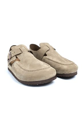دمپائی قهوه ای زنانه چرم خالص Akman Leather - کد 874176636