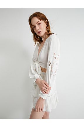 بلوز نباتی زنانه گلدار Koton - کد 829768040
