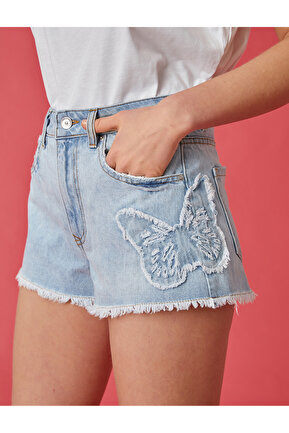 شلوارک و برمودا آبی زنانه بافتنی Koton - کد 322939387