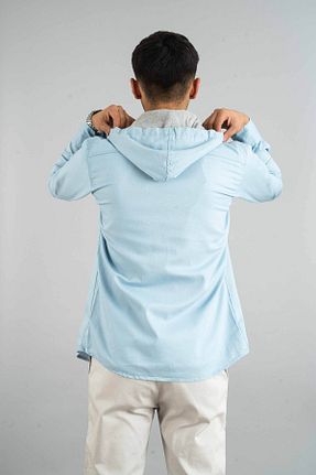 پیراهن آبی مردانه تنگ bombe - کد 874206180