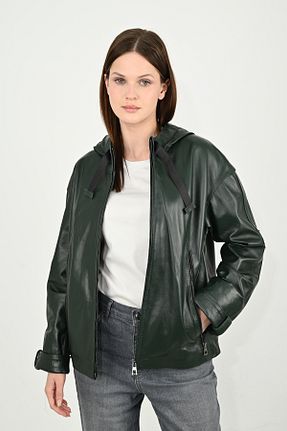 کاپشن سبز زنانه رگولار modarz - کد 785382930
